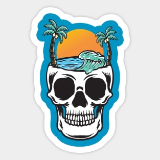 SKELETON SUMMER Sticker